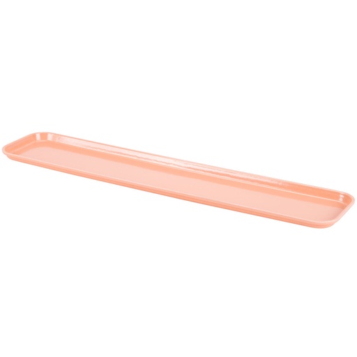 [630MT149] Bandeja fibra vidrio exhibición 16.4 x 76.2 x 1.9 cm salmón - Cambro
