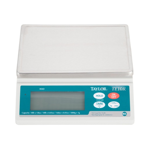 [TE10R] Balanza digital control porciones 5 kg x 5 g de capacidad. - Taylor Precision