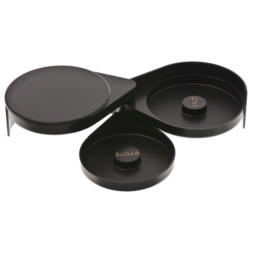[MGR3-O] Base decorada margaritas escarchador 3 compartimientos (Outlet) - American Metalcraft