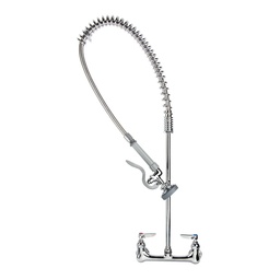 [B-0133-B] Ducha pared prelavado flexible 8&quot; entre entradas con soporte pared - T&amp;S
