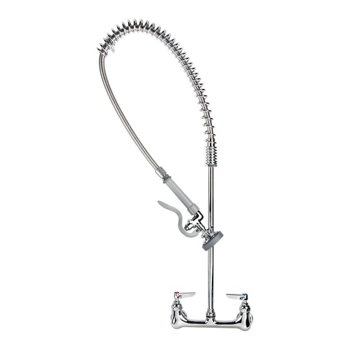 [B-0133-B] Ducha pared prelavado flexible 8" entre entradas con soporte pared - T&S