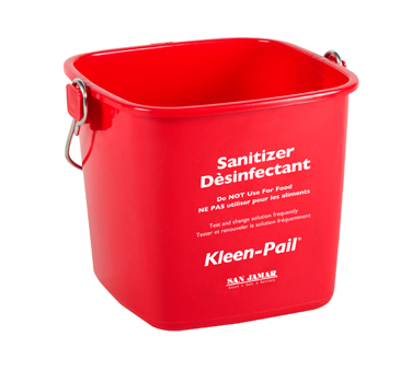 [KP97RD] Balde de limpieza 3 qts rojo - San Jamar