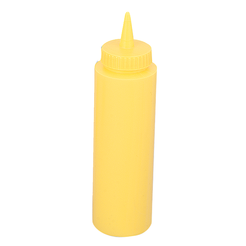 [2102] Dispensador salsa  12 oz para apretar color amarillo - Browne