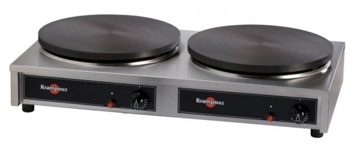 [CTCH8MA-KR] Crepera doble a gas, 2 x0,40cm - Krampouz