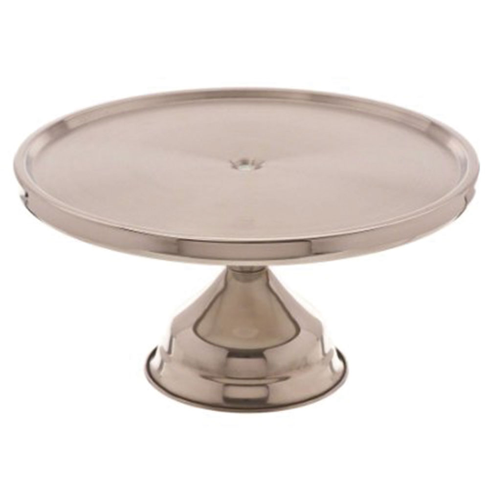 [57125] Base para exhibir tortas de 30 cm en acero inoxidable  - Browne