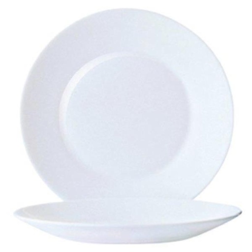 [R0532-O] Platillo Blanco de Porcelana Fina Crunchy 15 cm (Outlet) - Arcoroc