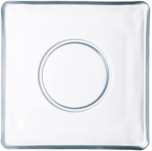 [E3719-O] Plato Aroma para Taza de Vidrio Templado, 13 cm (Outlet) - Arcoroc