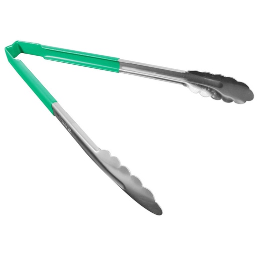 [4781270] Pinza utilitaria mango verde antimicrobial 30.5 cm inox - Vollrath