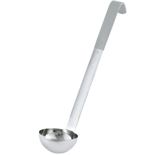 [4980445] Cucharon porcionar 4 oz mango gris antimicrobial inox - Vollrath