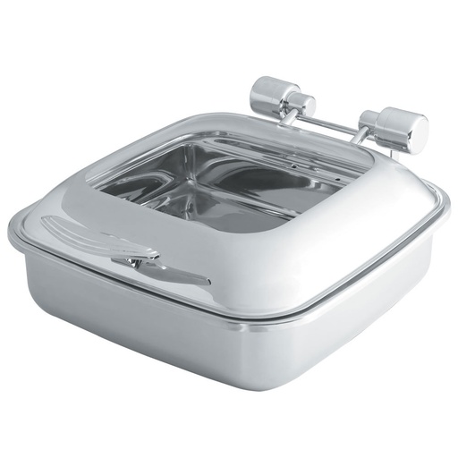 [46134] Samovar cuadrado tapa vidrio para induccion 5.8 lts inox - Vollrath