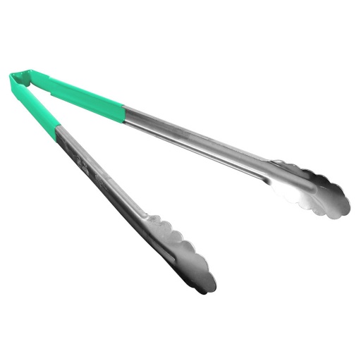 [4781670] Pinza utilitaria mango verde antimicrobial 40.6 cm inox - Vollrath