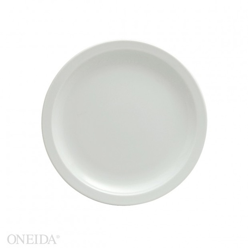 [F8000000118-O] Plato llano ala angosta porcelana 16.3cm blanco brillantes  (Outlet) - Oneida