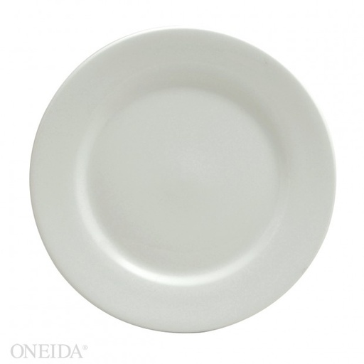 [F8010000149-O] Plato llano redondo porcelana 25.8 cm blanco brillante (Outlet) - Oneida