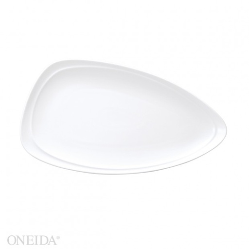 [R4700000371-O] Plato Triangular de Porcelana Fina, 33.0 cm Mood (Outlet) - Oneida