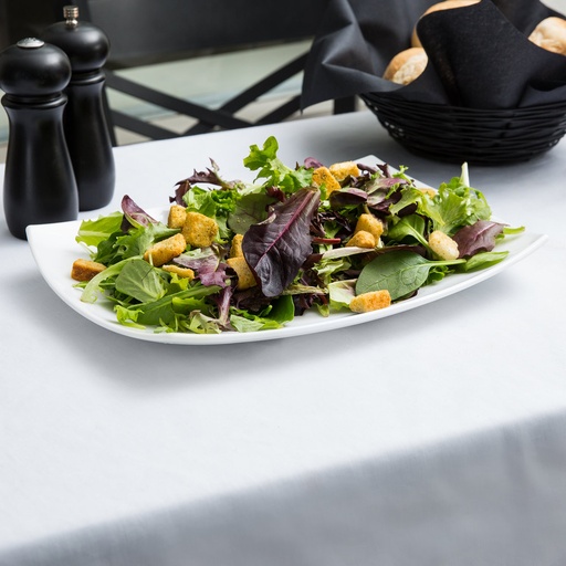 [E7836-O] Bandeja Blanca Delice de Vidrio Templado 35 x 26 cm (Outlet) - Arcoroc