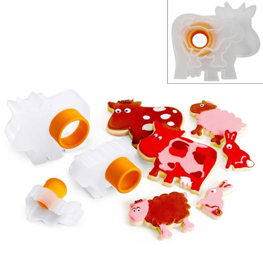 [713317-O] Juego cortadores galletas de animales de granja (Outlet) - Cuisipro