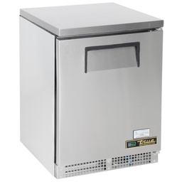 [TUC-24-HC] Refrigerador bajo mostrador,1 puerta sólida, 2 parrillas, HC R290, 24 de frente - True