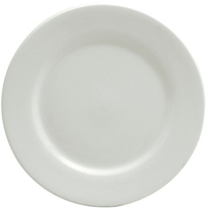 [F8010000139] Plato llano redondo porcelana 22.5 cm blanco brillante - Oneida