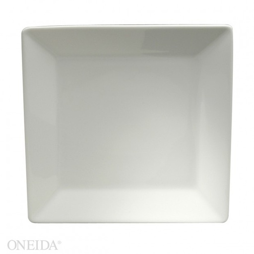 [R4020000147S-O] Plato Cuadrado de Porcelana Fina, 24.7 cm Fusión (Outlet) - Oneida