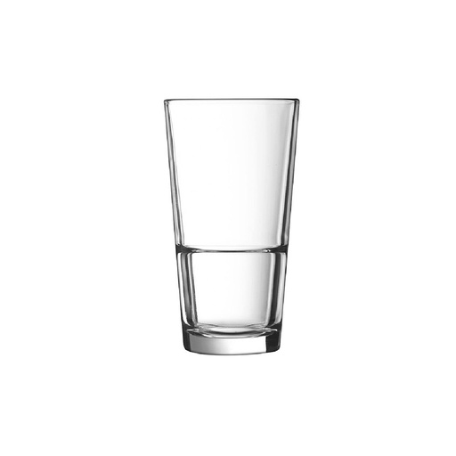 [H7763] Vaso Apilable de Vidrio Templado, 11 3/4 oz -14x7.8 cm - Arcoroc