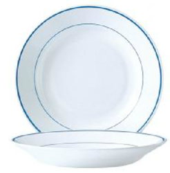 [22597] Plato redondo filet delft blanco 23.5 cm templado - Arcoroc