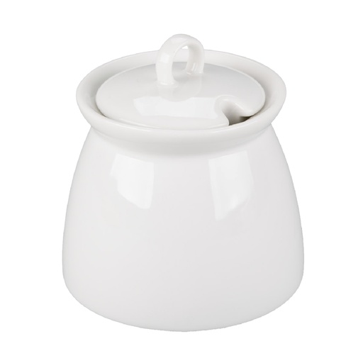[R0916-O] Azucarera con Tapa de Porcelana Fina Appetizer 9 oz (Outlet) - Arcoroc