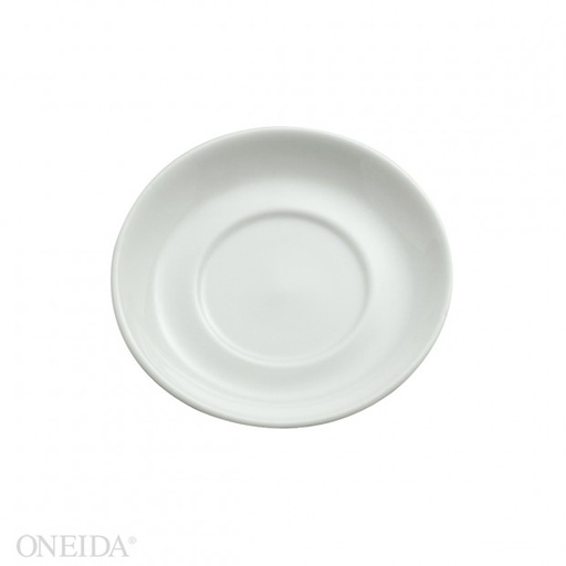 [R-448-0000-508-O] Plato apilable blanco brillante para taza 5 (Outlet) - Oneida