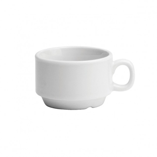 [R-448-0000-535-O] Taza apilable espresso blanco brillante 3 oz (Outlet) - Oneida