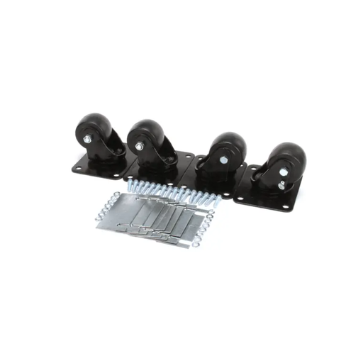 [881029] Castor kit 2½" set/4 plat - True