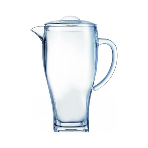 [E9298-O] Jarra con tapa 2 lt (67 oz) acrílica transparente (Outlet) - Arcoroc