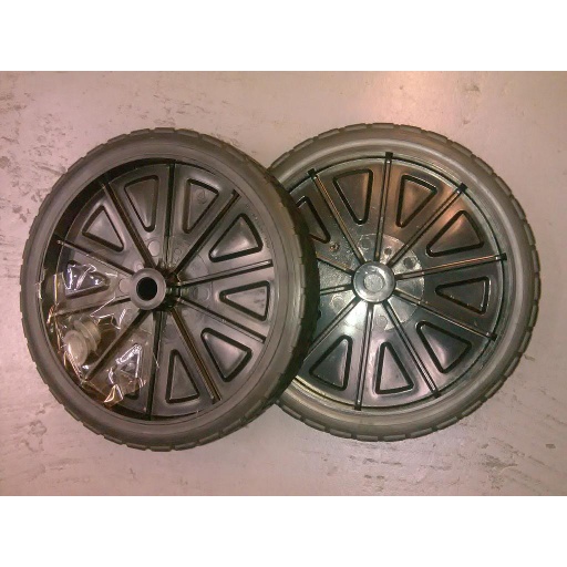 [9W21L1-O] Set de 2 ruedas y 2 cubiertas para 9w21 Rubbermaid