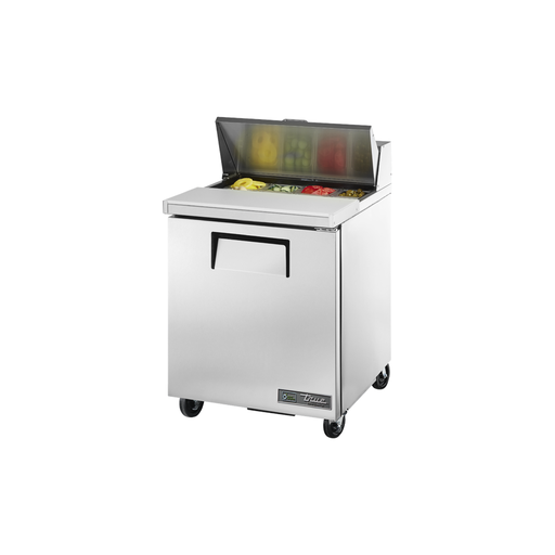 [TSSU-27-08-HC] Mesa de preparación refrigerada, 1 puerta sólida, 2 parrillas, 8 azafates, 27" - True