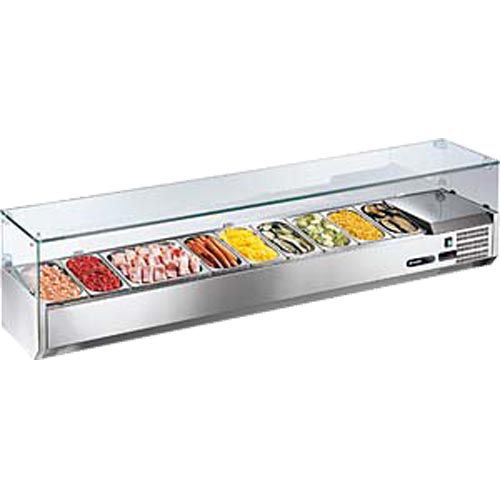 [7VS20G3D4AA02] Vitrina refrigerada para mesa de pizza - Afinox