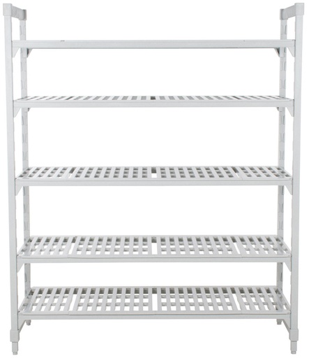 [CPU214884V5PKG480] Unidad Inicial de estantería Premium ventilada con 5 entrepaños de 21 x 48 x 84" - Cambro