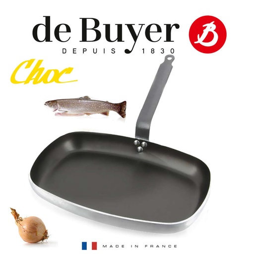[8184.38] Sartén rectangular aluminio antiadherente 38 x 26 cm - De Buyer