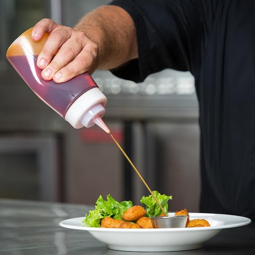 [1102] Botella Dispensadora de salsas transparente de 236 ml - Browne
