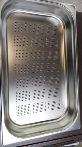 [0311.11065.21] Azafate perforado gn 1/1 de 6.5 cm en acero inoxidable - Ozti