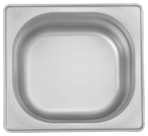 [0311.16100.10] Azafate GN 1/6 176 x 162 x 100 mm 1,5 lts Acero Inox AISI 304  - Ozti