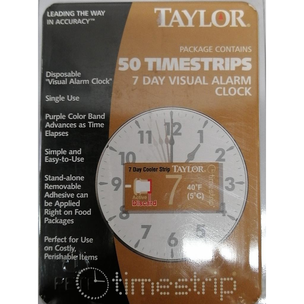 [8807] Tiras Desechables de Temporizador/Temperatura 7d -Taylor Precision