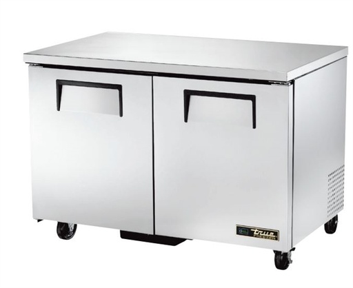 [TUC-48F-HC] Congelador bajo mostrador, 2 ptas, 4 parrillas, ref. HC R290, 48" de frente - True