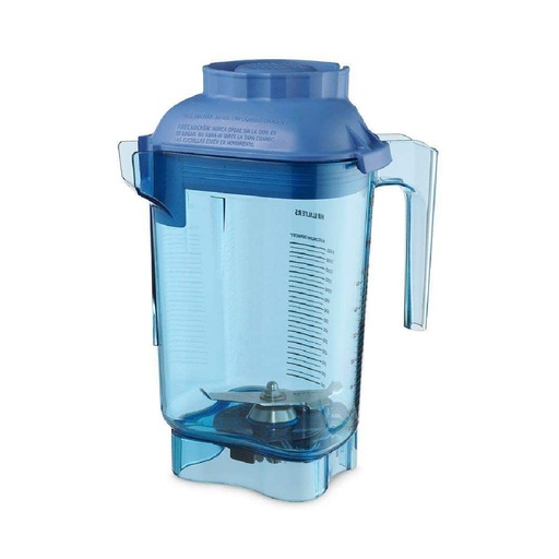 [58988] Vaso para licuadora, capacidad 48 oz/1.4 lt, incluye cuchilla y tapa, color azul - Vitamix