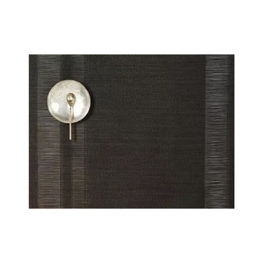 [O2O1-TUDE-BLAC] Individual tuxedo stripe negro rectangular 36 x 48 cm (Outlet) - Chilewich