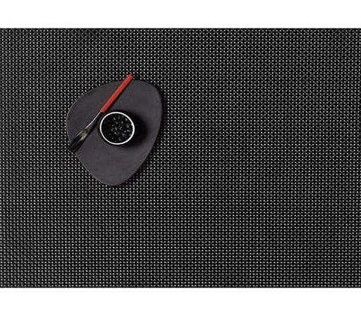 [OO26-BASK-BLAC] Individual basketweave negro 30 x 41 cm - Chilewich