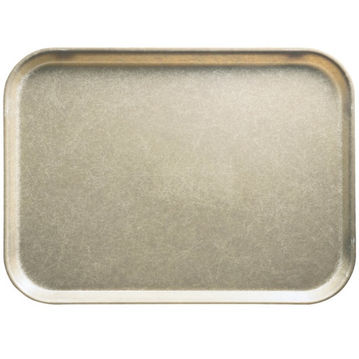 [1418104] Bandeja Camtray en fibra de vidrio con bordes reforzados en aluminio color bronceado del desierto - Cambro
