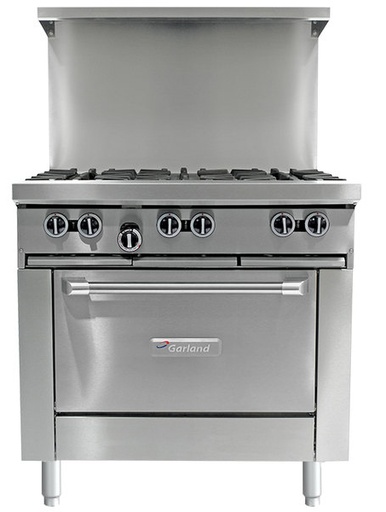 [G36-6S] Estufa a gas de 6 puestos de 36" con espacio de almacenamiento inferior - Garland