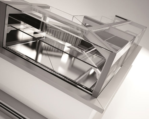 [FVS10] Vitrina ventilada neutra de pastelería Tieffe de 1m de 3 niveles sin base new FVS10 - Orion