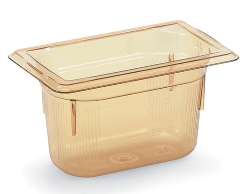 [9036410] Recipiente GN 1/3 de 6" para alta temperatura color ambar - Vollrath