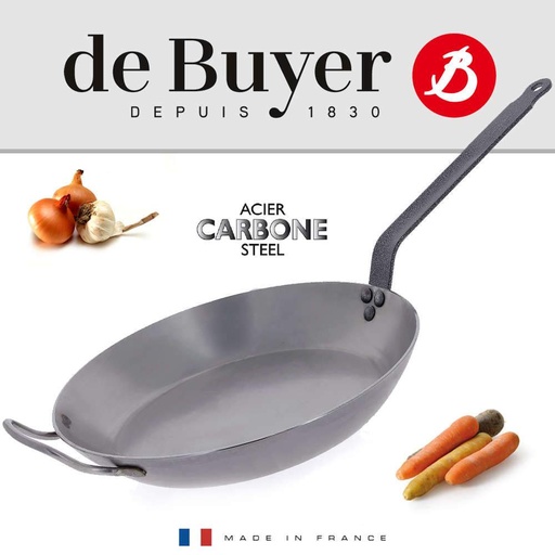 [5110.32] Sartén de 32 cm Carbone Plus con dos asas - De Buyer