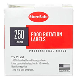 [23SLINB250-PACK] Paquete de 250 etiquetas biodegradables en blanco - Cambro