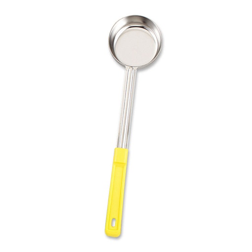[5757450] Cuchara sólida porcionadora de 5 oz con mango amarillo - Browne